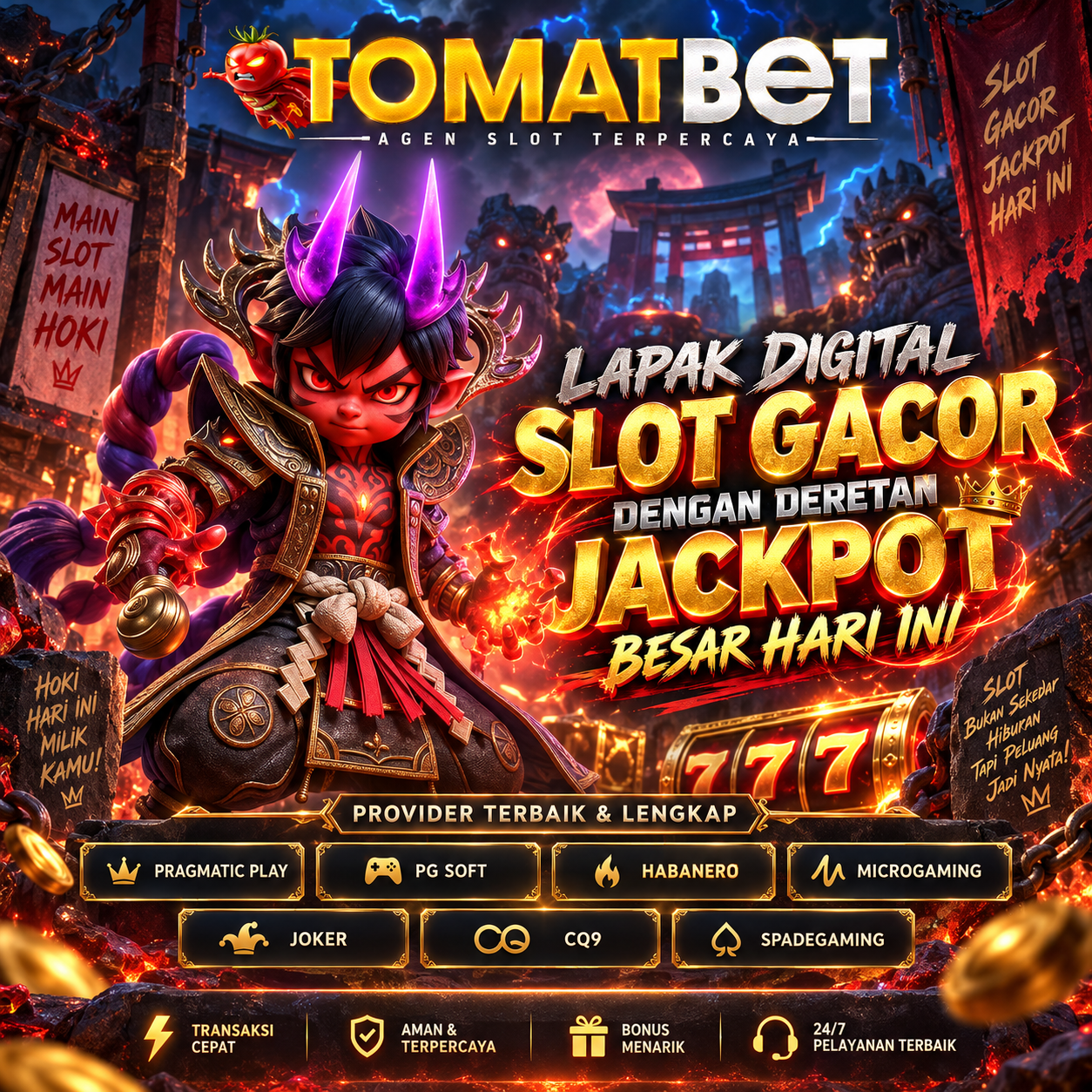TOMATBET: Lapak Digital Slot Gacor dengan Deretan Jackpot Besar Hari Ini